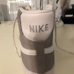 Woman’s Grey High Top Nike Blazer